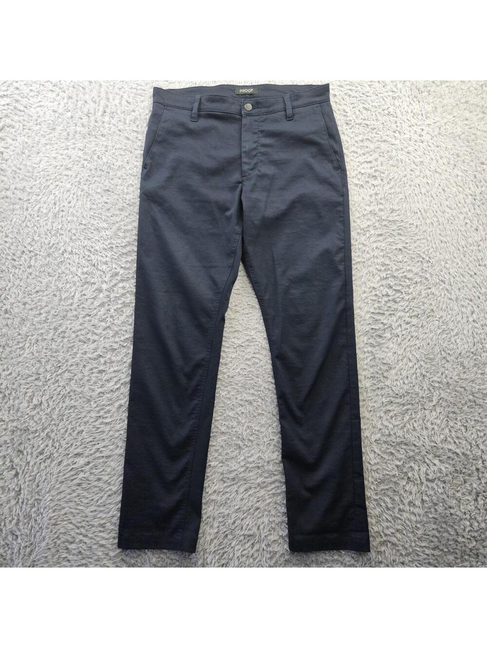 Huckberry PROOF Nomad Pants Men 32 (Fits 33-34x32) Blue Performance Stretch